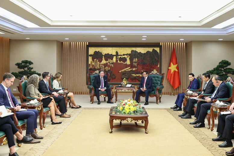 Başbakan Pham Minh Chinh, ABD Büyükelçisi Marc Knapper'ı kabul etti - Fotoğraf 3. Thủ tướng Phạm Minh Chính tiếp Đại sứ Hoa Kỳ Marc Knapper- Ảnh 3.