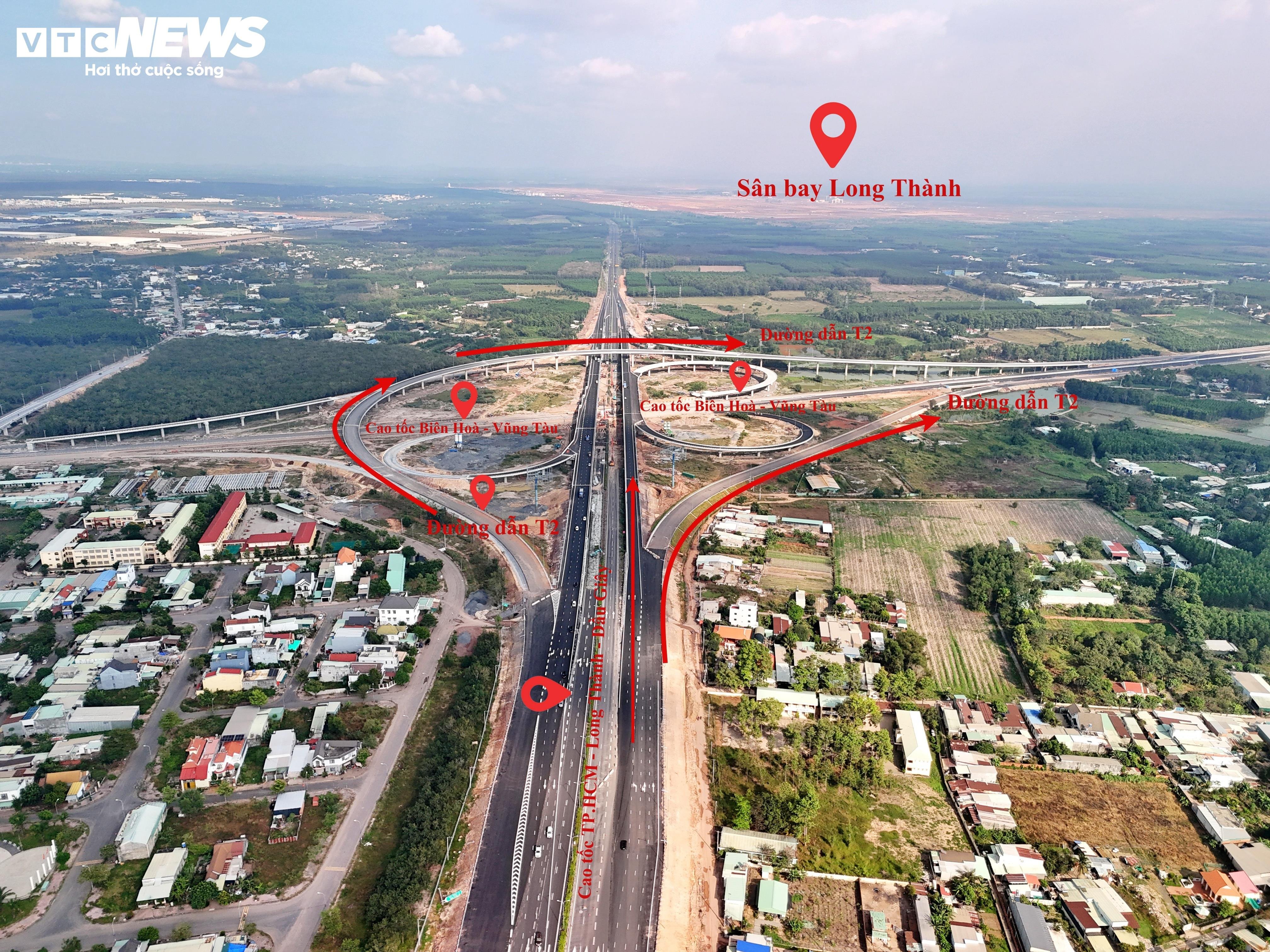 Zwei Mega-Knotenpunkte, die die Schnellstraße mit dem Flughafen Long Thanh verbinden, schreiten zügig der Fertigstellung entgegen – 1