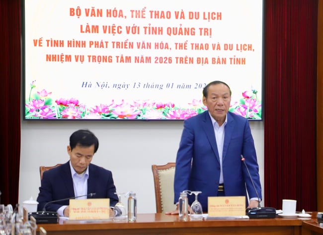 Bộ trưởng Nguyễn Văn Hùng làm việc với tỉnh Quảng Trị về tình hình phát triển văn hóa, thể thao và du lịch trên địa bàn tỉnh - Ảnh 8.