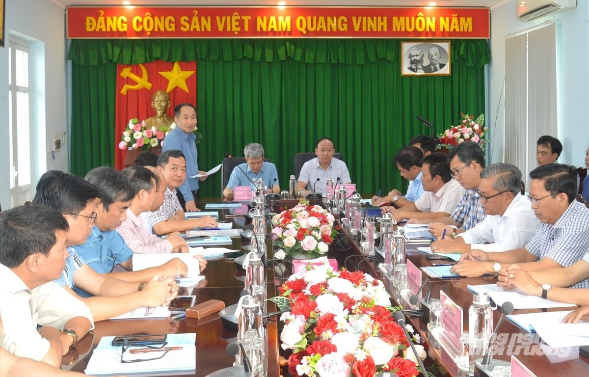 Các đại biểu tham dự hội nghị triển khai kế hoạch vận hành các công trình thủy lợi vùng ĐBSCL trong mùa khô 2025-2026. Ảnh: Trung Chánh.
