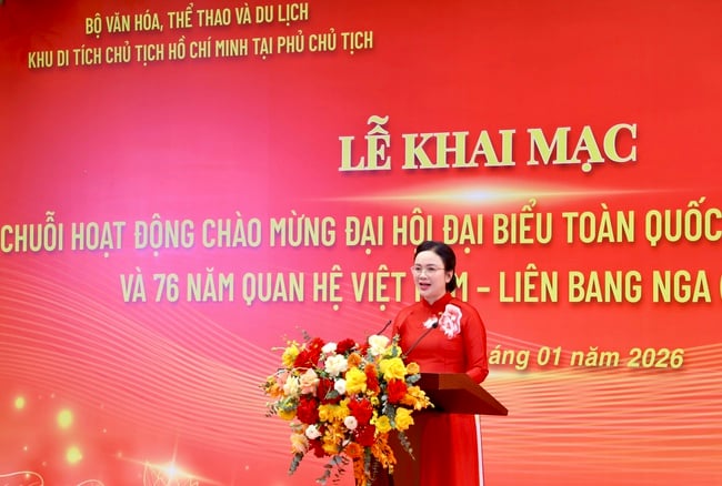 Khu Di tích Chủ tịch Hồ Chí Minh tại Phủ Chủ tịch tổ chức chuỗi hoạt động chào mừng Đại hội đại biểu toàn quốc lần thứ XIV của Đảng và kỷ niệm 76 năm quan hệ Việt Nam – Liên bang Nga  - Ảnh 4.