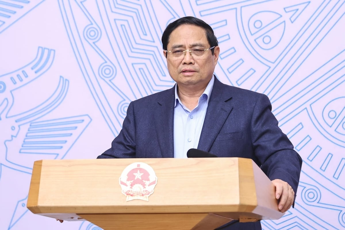 Thủ tướng Chính phủ Phạm Minh Chính, Trưởng Ban Chỉ đạo quốc gia triển khai thực hiện cam kết của Việt Nam tại Hội nghị COP26, chủ trì Phiên họp lần thứ sáu của Ban Chỉ đạo. Ảnh: VGP/Nhật Bắc