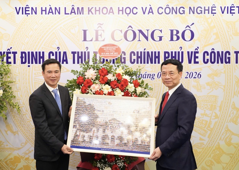 Công bố quyết định bổ nhiệm ông Bùi Thế Duy làm Phó Chủ tịch Viện Hàn lâm Khoa học và Công nghệ Việt Nam- Ảnh 2.
