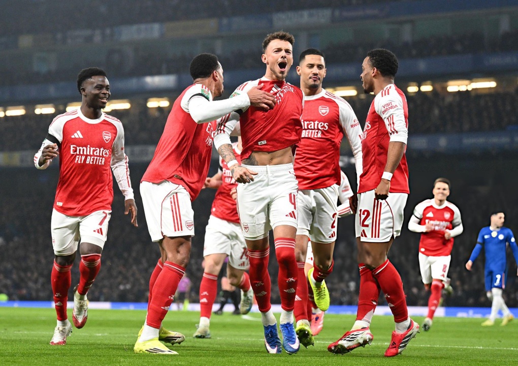El Arsenal venció al Chelsea en un emocionante partido de la Copa de la Liga inglesa - 1