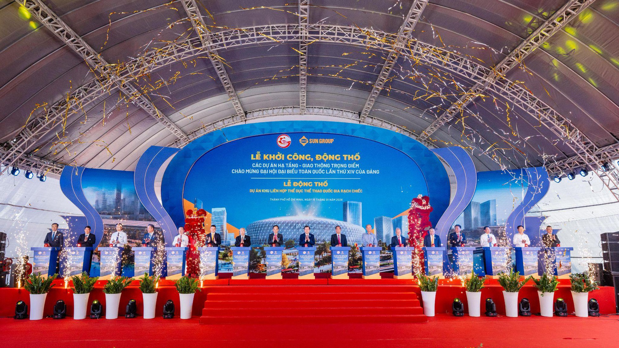 Sun Group được chọn làm nhà đầu tư thực hiện dự án Khu liên hợp Thể dục Thể thao Quốc gia Rạch Chiếc tại TP. HCM - Ảnh 1.