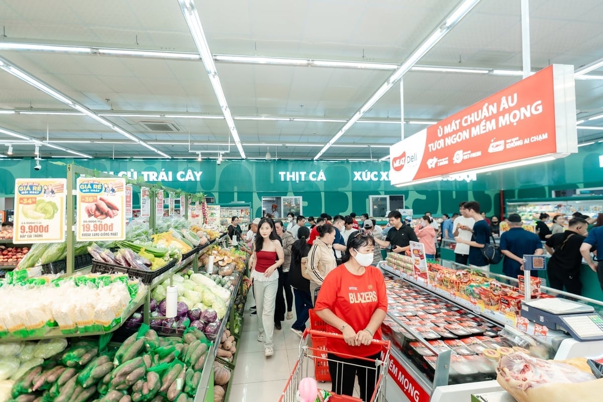 Hàng hóa phong phú, tươi ngon tại WinMart Sa Đéc (tỉnh Đồng Tháp). Ảnh: Masan.