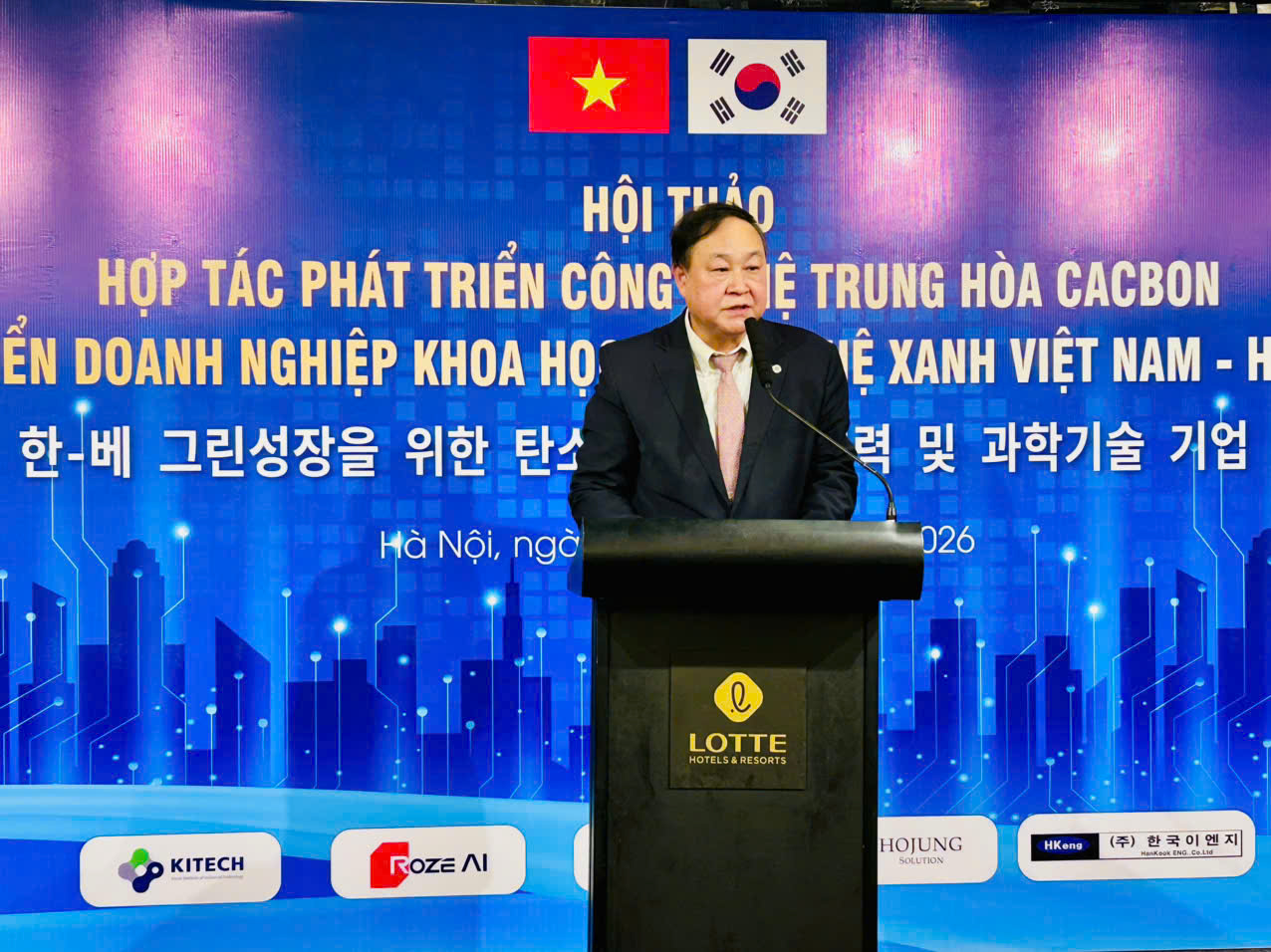Việt Nam - Hàn Quốc: Tăng cường hợp tác phát triển công nghệ trung hòa carbon và doanh nghiệp khoa học, công nghệ xanh- Ảnh 2.