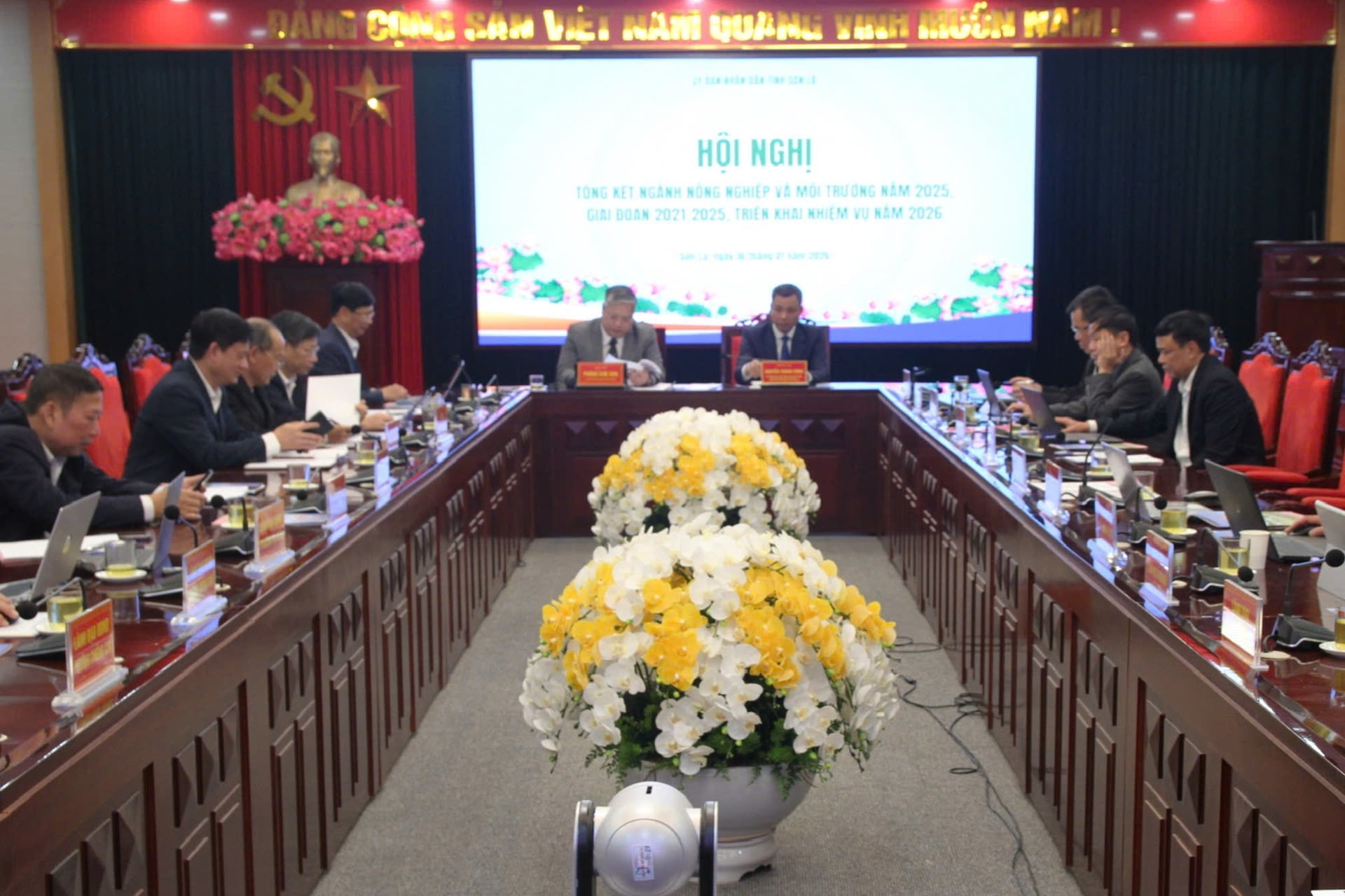 Sơn La tổ chức Hội nghị tổng kết ngành Nông nghiệp và Môi trường năm 2025, giai đoạn 2021 - 2025; triển khai nhiệm vụ năm 2026. Ảnh: Nguyễn Nga.