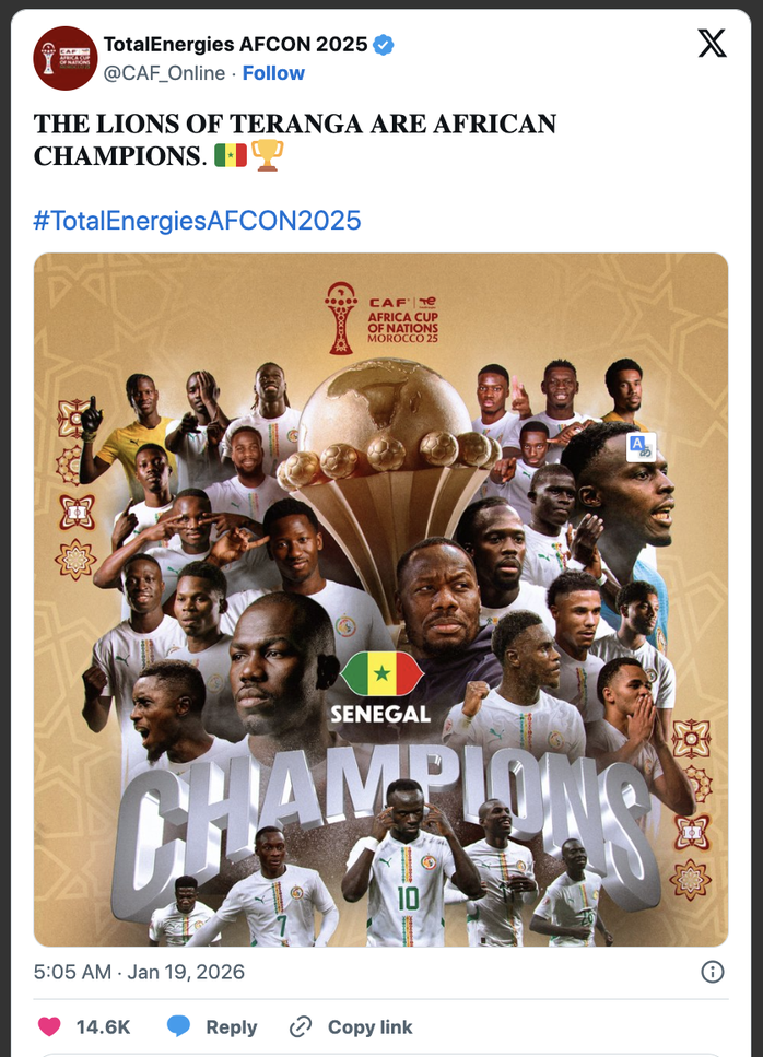 Il Senegal ha sconfitto il Marocco, paese ospitante, aggiudicandosi la Coppa d'Africa - Foto 7.