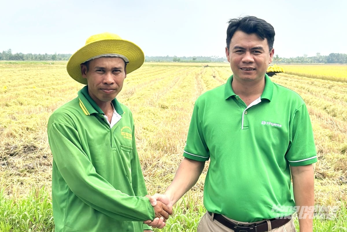 Mô hình cho hiệu quả thực tế, giúp giảm rủi ro, tăng lợi nhuận và tạo niềm tin để nông dân nhân rộng trong các vụ tới. Ảnh: Lê Hoàng Vũ.