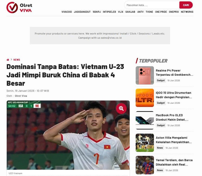 Truyền thông châu Á đặt niềm tin vào U23 Việt Nam - Ảnh 1.