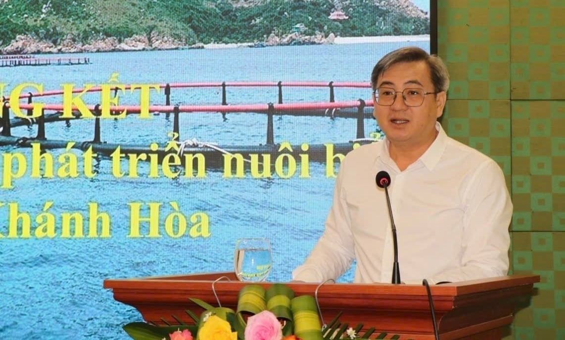 Ông Võ Văn Công, Phó Giám đốc Sở Nông nghiệp và Môi trường Khánh Hòa phát biểu tại hội nghị. Ảnh: KS.