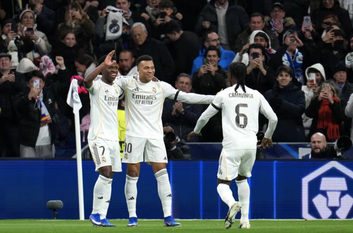 "Song sát" Vinicius – Mbappé lập công, Real Madrid thắng hủy diệt Monaco - Ảnh 1.