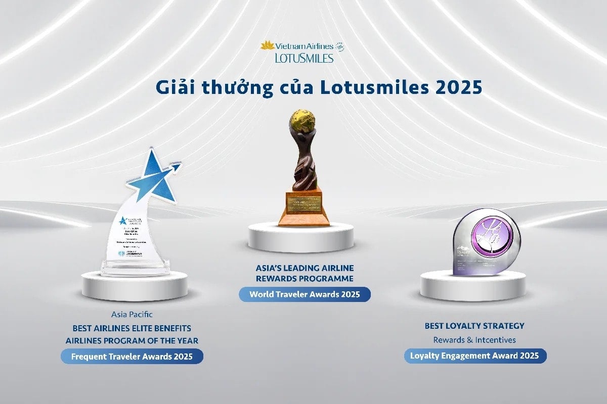 4. El programa de fidelización Lotusmiles de Vietnam Airlines fue galardonado con 3 premios internacionales y 4 prestigiosos trofeos, afirmando la posición de liderazgo de Vietnam Airlines en atención al cliente.