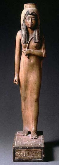 Ancienne Statue égyptienne Pharaonique Ushabti Reine, Pierre Calcaire, Pièce Antique De Louxor