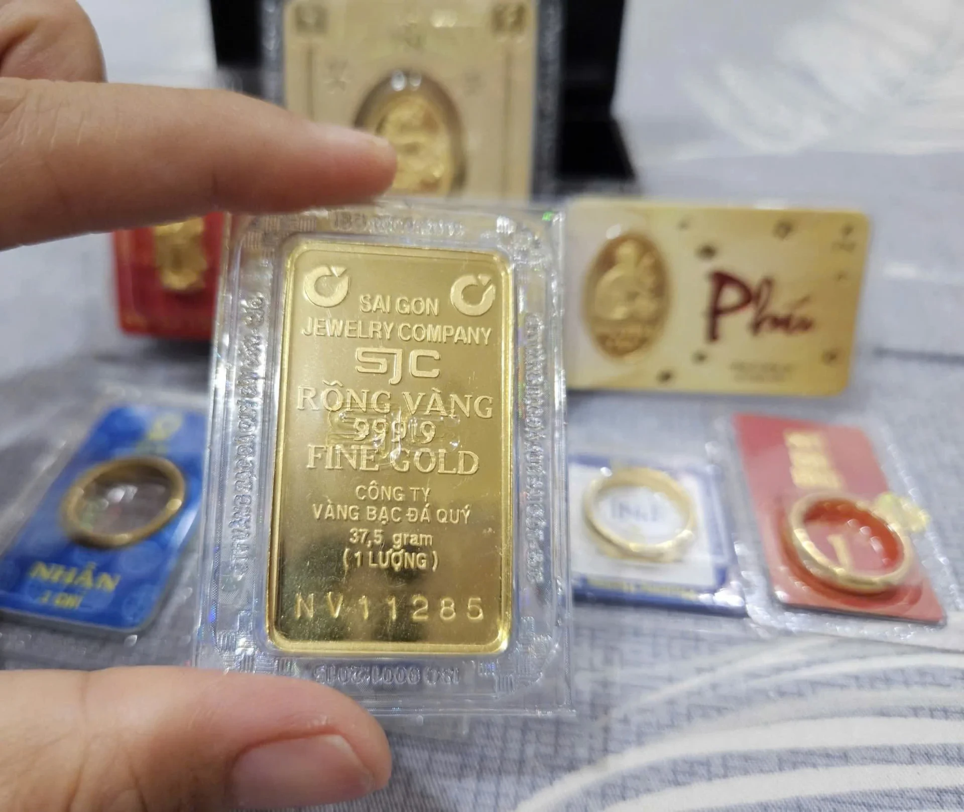 2026年1月26日の金価格チャート：SJC金塊、9999金指輪、世界