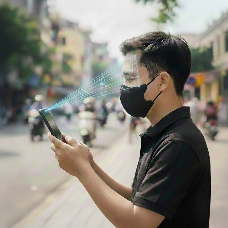 Tại sao Face ID vẫn nhận ra bạn dù bạn đeo khẩu trang? - Ảnh 1.