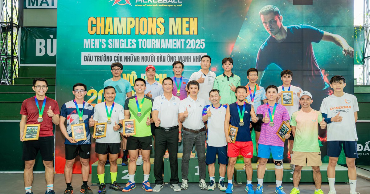 Dramatic Pickleball Champions Men 2025 in Khanh Hoa - Vietnam.vn