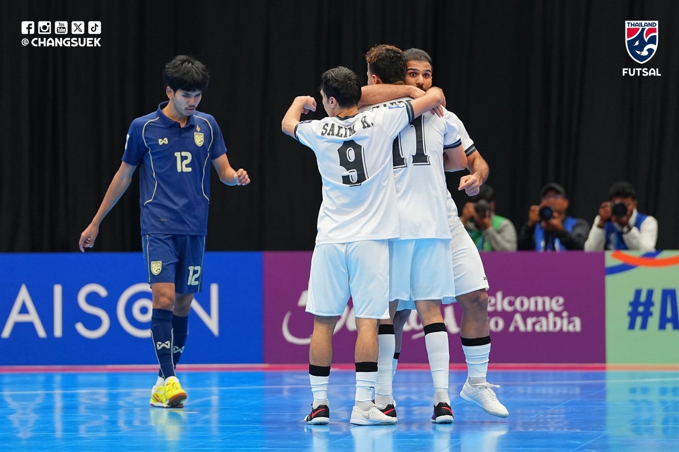 Thailand's futsal team suffered a humiliating defeat and were eliminated  early from the Asian Futsal Championship.