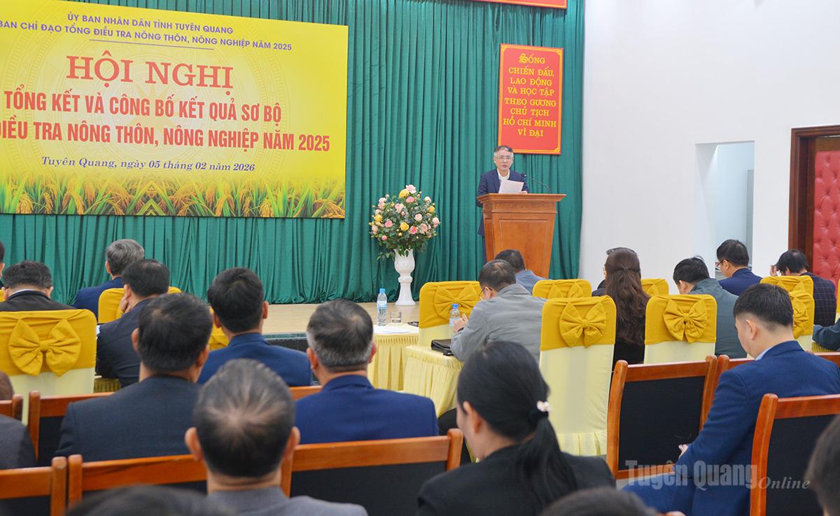 Conferenza per riassumere e annunciare i risultati dell'indagine rurale e agricola del 2025.