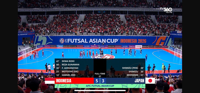 La nazionale indonesiana di futsal vince in modo convincente contro il Giappone e raggiunge la finale asiatica - Foto 2.