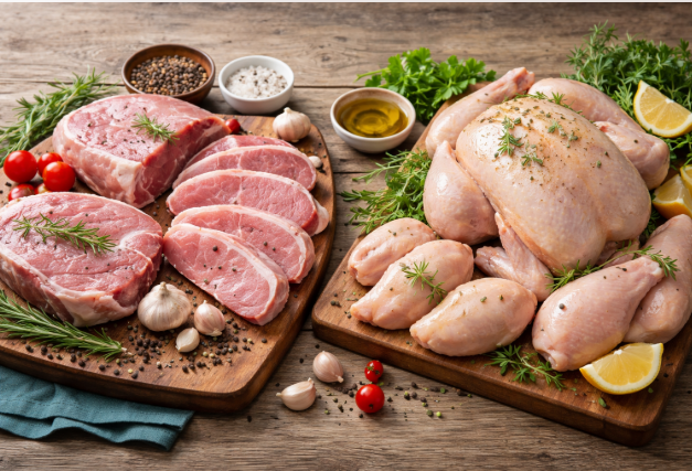 Nên bổ sung protein từ thịt gà hay thịt lợn?- Ảnh 1.