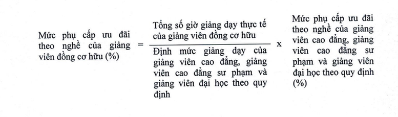 ເງິນອຸດໜູນພິເສດທີ່ສະເໜີໃຫ້ສຳລັບອາຈານສອນເຕັມເວລາ - ຮູບທີ 2. Đề xuất mức phụ cấp ưu đãi đối với giảng viên đồng cơ hữu- Ảnh 2.