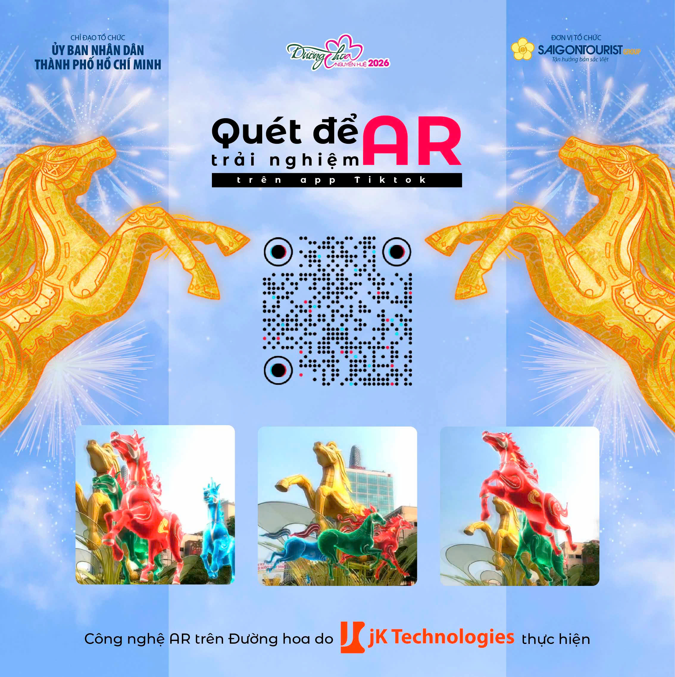 Chiếu thử mapping trên linh vật cổng chào Đường hoa Nguyễn Huệ - Ảnh 3.