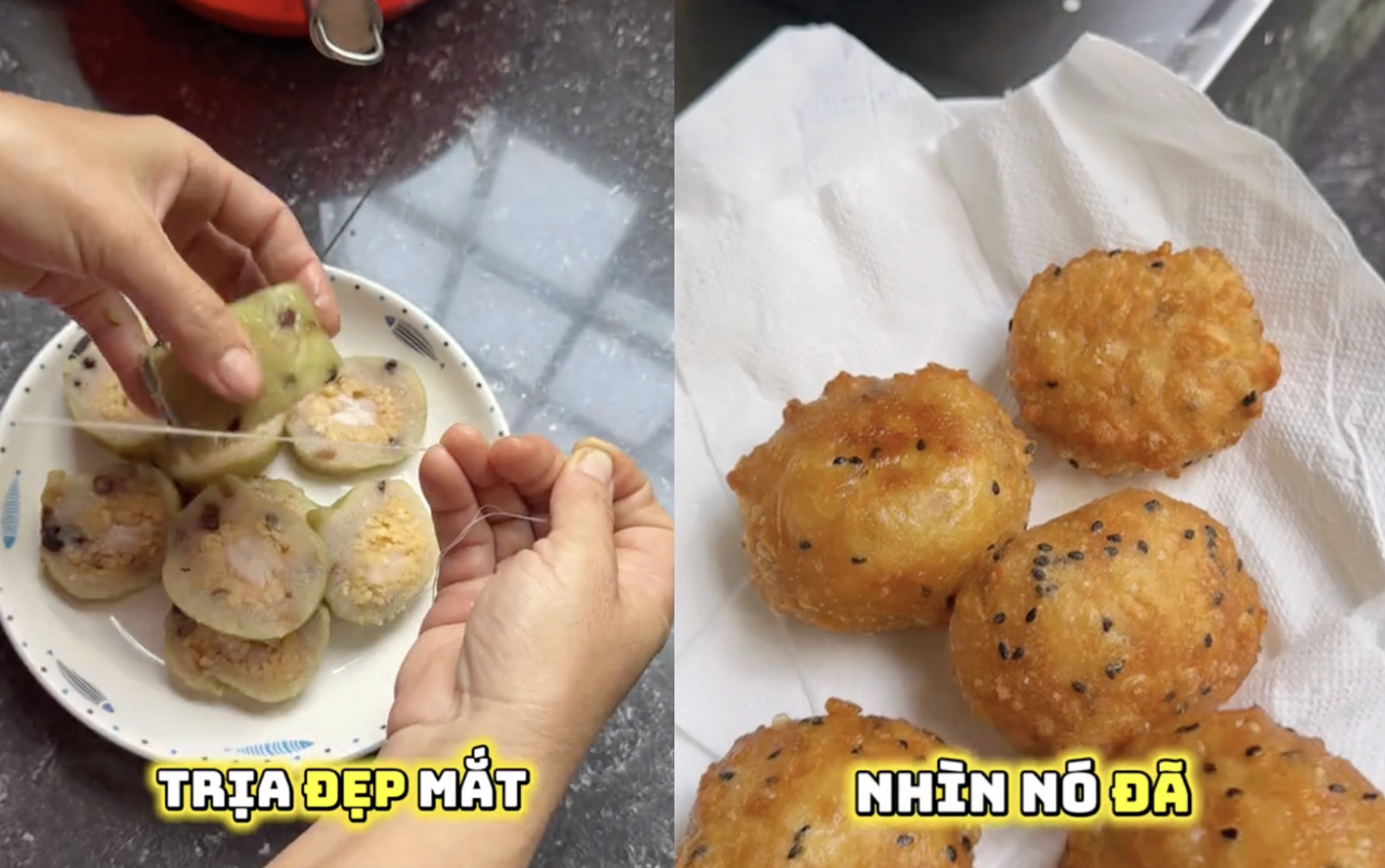 Bánh tét chiên theo kiểu… 'chuối chiên' bất ngờ gây sốt cận tết, hương vị bất ngờ - Ảnh 1.
