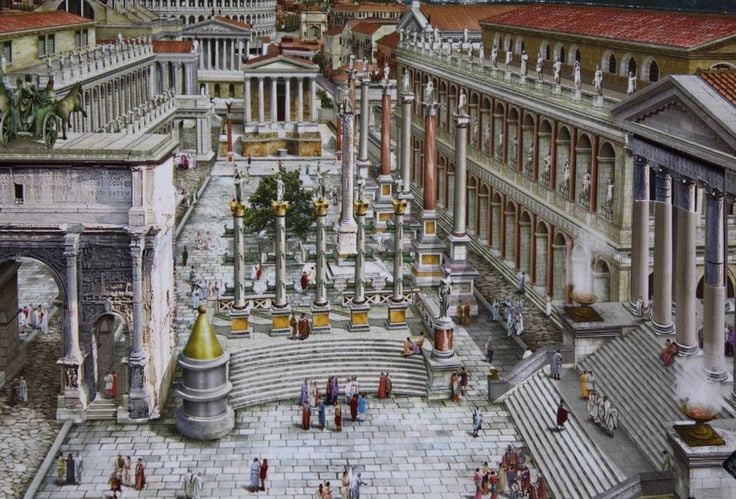 Ursprungligen ett träskigt område, innan det blev ett magnifikt torg, var Forum Romanum ett låglänt, fuktigt land mellan Palatinen och Kapitolium. Romarna byggde dräneringssystemet Cloaca Maxima för att avlägsna vatten och förvandlade området till ett centrum för urban aktivitet. Foto: Pinterest.
