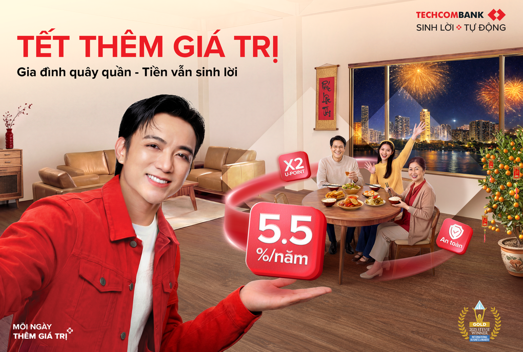 Lợi suất đến 5,5%/năm, tối ưu dòng tiền nhàn rỗi dịp Tết với Techcombank “Sinh lời tự động” - 1