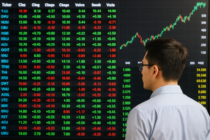 Experten prognostizieren, dass der vietnamesische Aktienindex im Jahr 2026 einen Höchststand von 2.000 erreichen könnte. (Symbolbild).