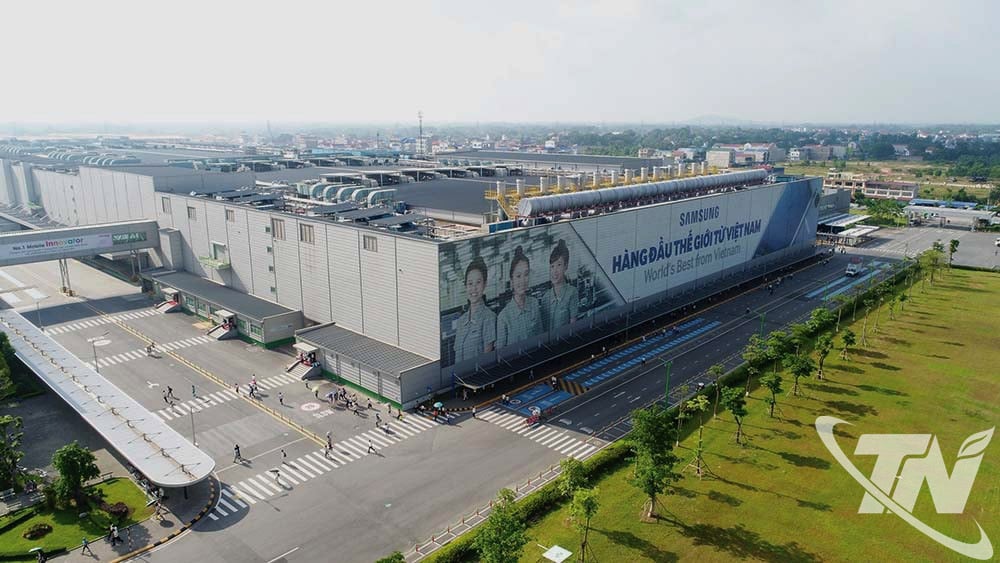 Samsung Group's factory (South Korea) in Yen Binh Industrial Park, a hub for high-tech industrial development.