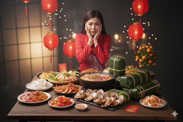 6 mẹo đơn giản để tránh tăng cân trong dịp tết - Ảnh 1.