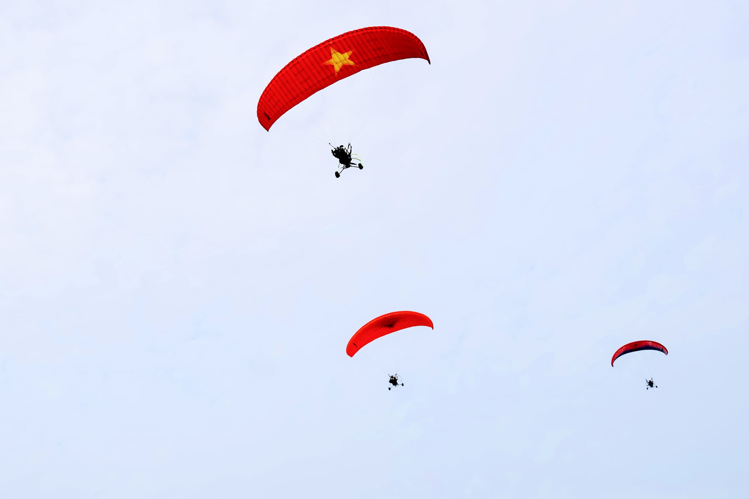 Even as Tet approaches, tourists are still flocking to Can Gio to fly paragliders and hot air balloons - Photo 7.