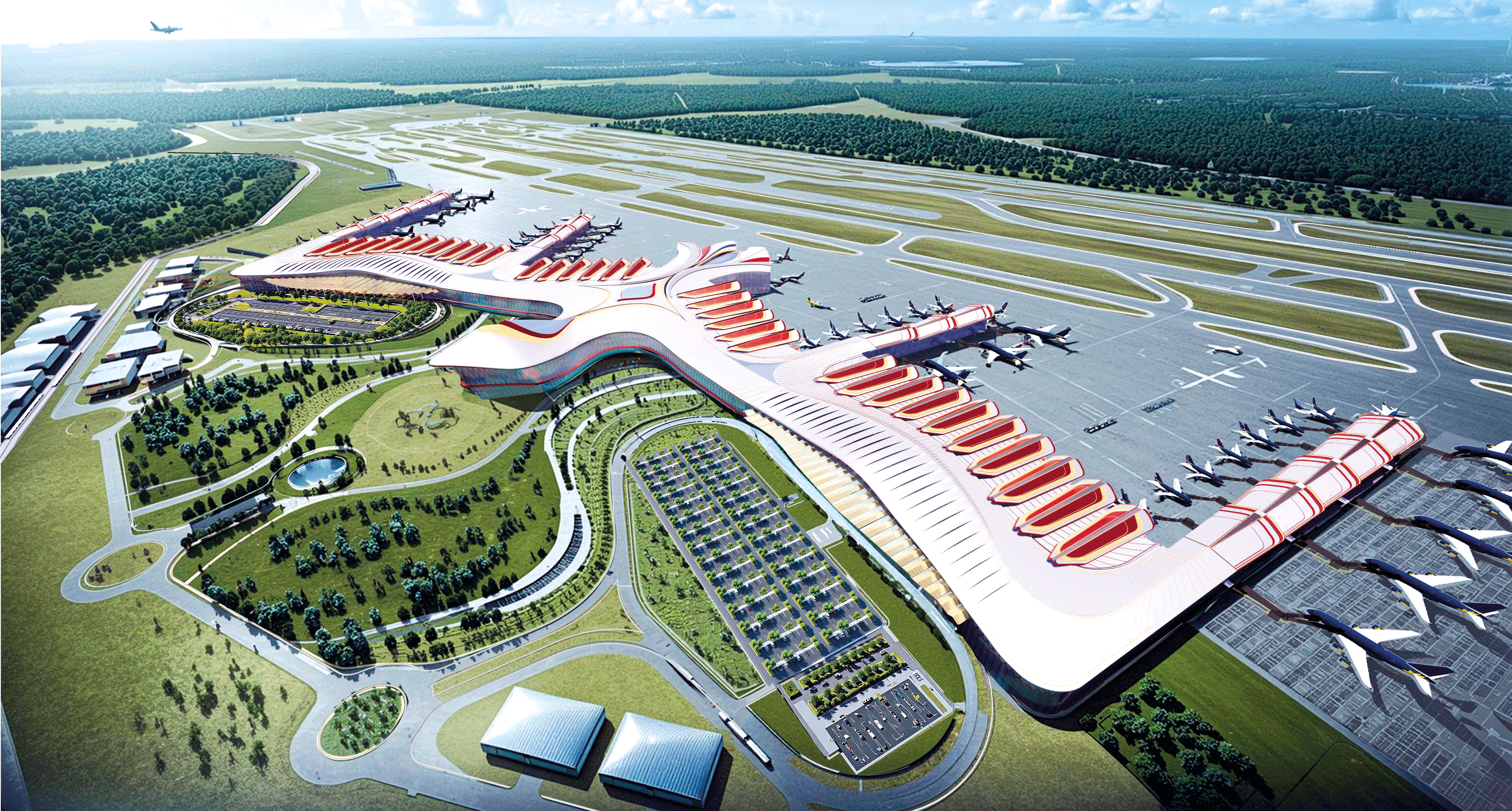 La terminal T2 del Aeropuerto Internacional de Phu Quoc se diseñará inspirándose en la imagen del ave Fénix.