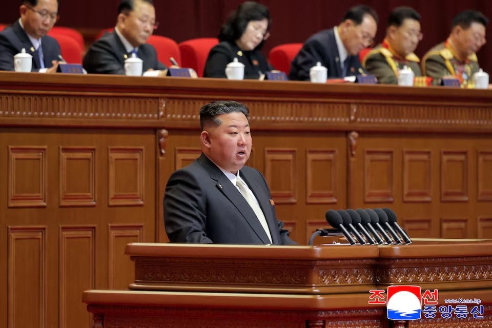 Kim Čong-un promluvil na sjezdu Korejské strany práce.