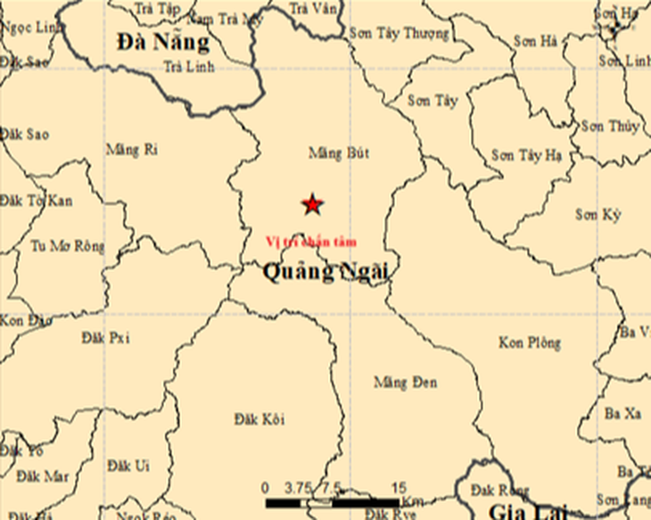 6 trận động đất liên tiếp ở Quảng Ngãi rạng sáng mùng 5 Tết - Ảnh 1.