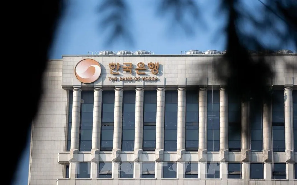 Trụ sở Ngân hàng trung ương Hàn Quốc tại thủ đô Seoul. Ảnh: THX/TTXVN
