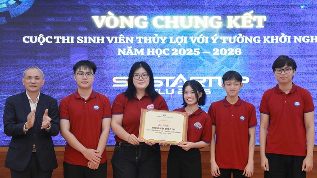Sinh viên có sáng kiến dùng trí tuệ nhân tạo để đóng mở cống thủy lợi - Ảnh 1.