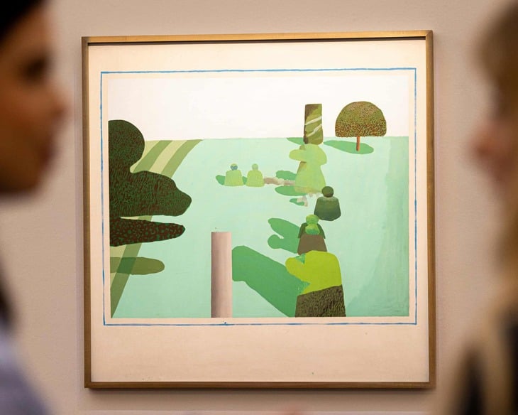 デイヴィッド・ホックニーの絵画が30年ぶりに再登場し、数百万ポンドの