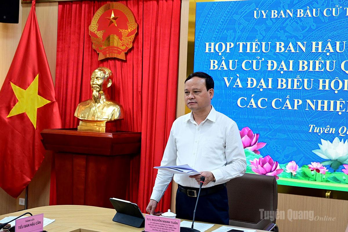 The Standing Vice Chairman of the Provincial People's Committee, Nguyen Manh Tuan, concluded the meeting.