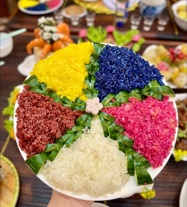 Quali piatti dovrebbero essere inclusi nel vassoio delle offerte per la prima luna piena dell'anno lunare e come disporli nel modo più elegante? - Foto 6. Mâm cúng rằm tháng giêng gồm những món gì và cách bày biện đẹp mắt nhất - Ảnh 6.