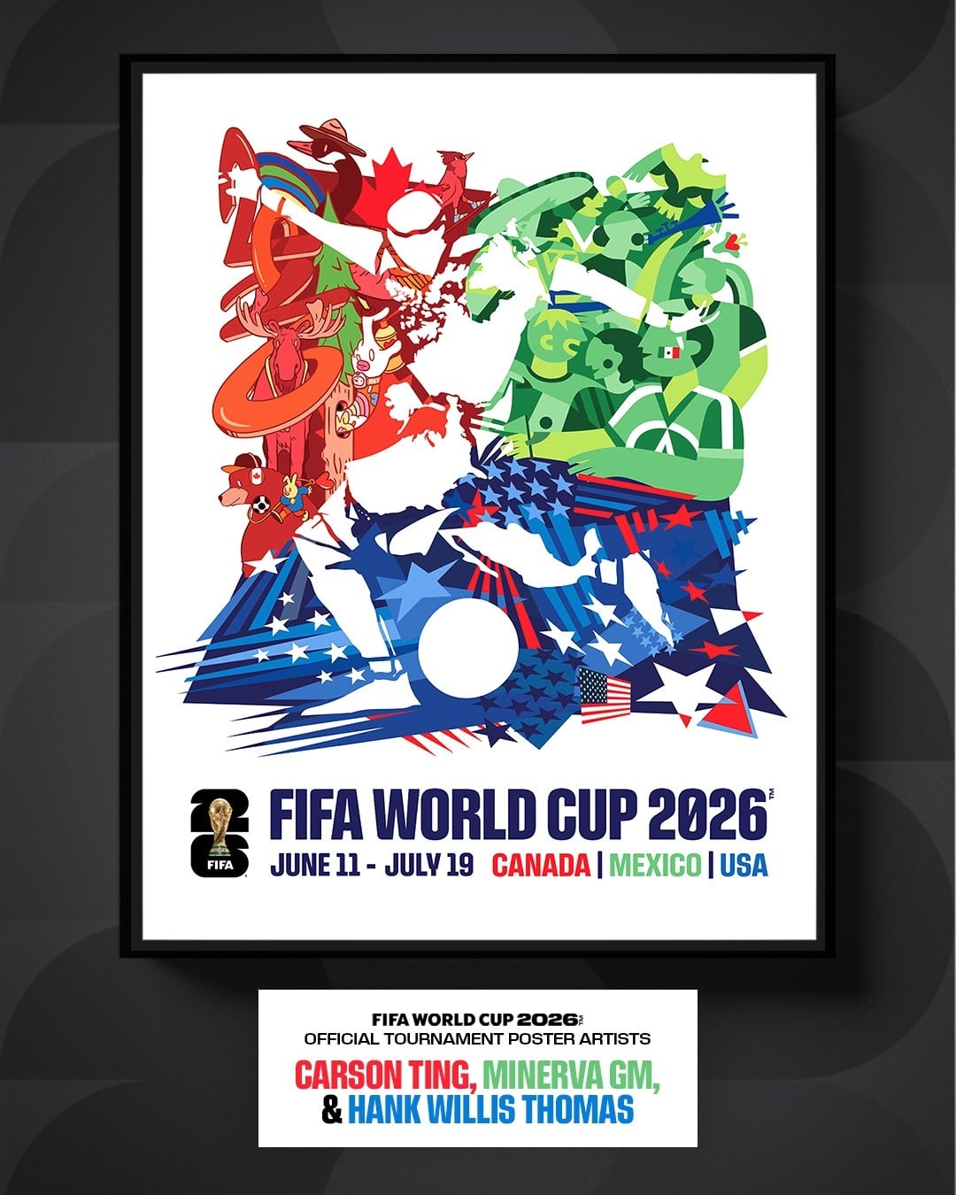 Afiche oficial del Mundial 2026.