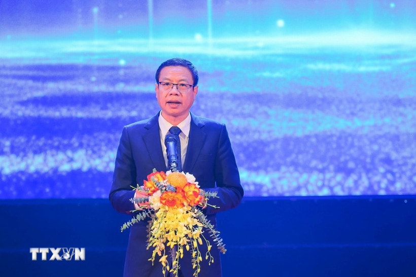 Il viceministro della Scienza e della Tecnologia Le Xuan Dinh pronuncia un discorso. (Foto: Hoang Hieu/VNA)