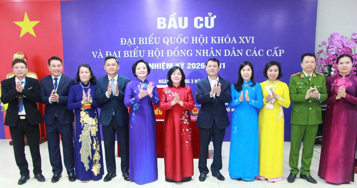 Phụ nữ cả nước nô nức đi bầu cử- Ảnh 1.