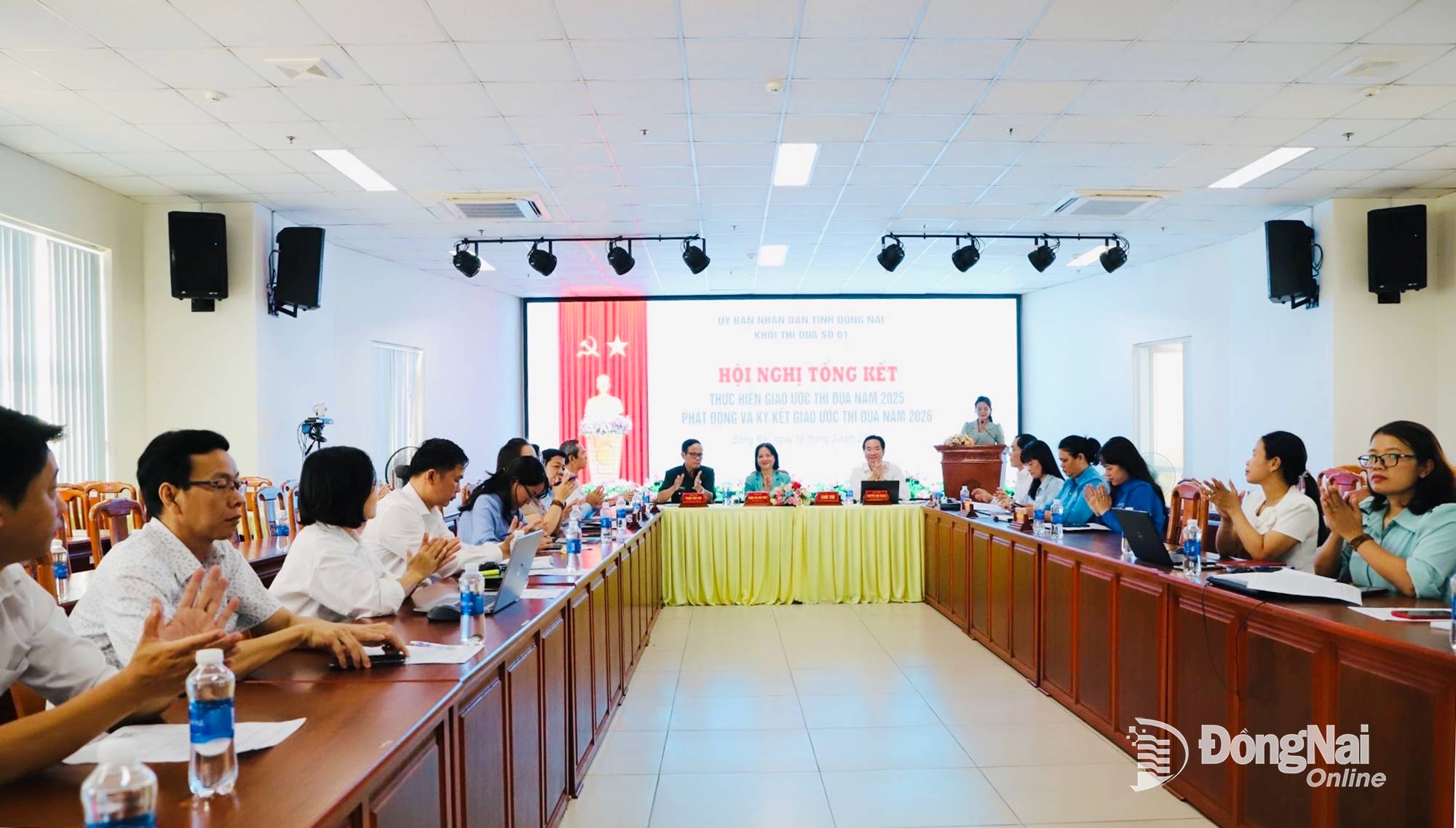 Konference shrnující implementaci dohody o emulaci z roku 2025, zahájení a podpis dohody o emulaci bloku č. 1 z roku 2026. Foto: B. Nguyen