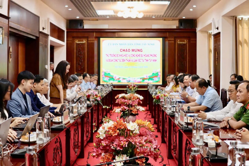 Bộ KH&CN làm việc với Tây Ninh về phân bổ ngân sách khoa học, công nghệ- Ảnh 1.