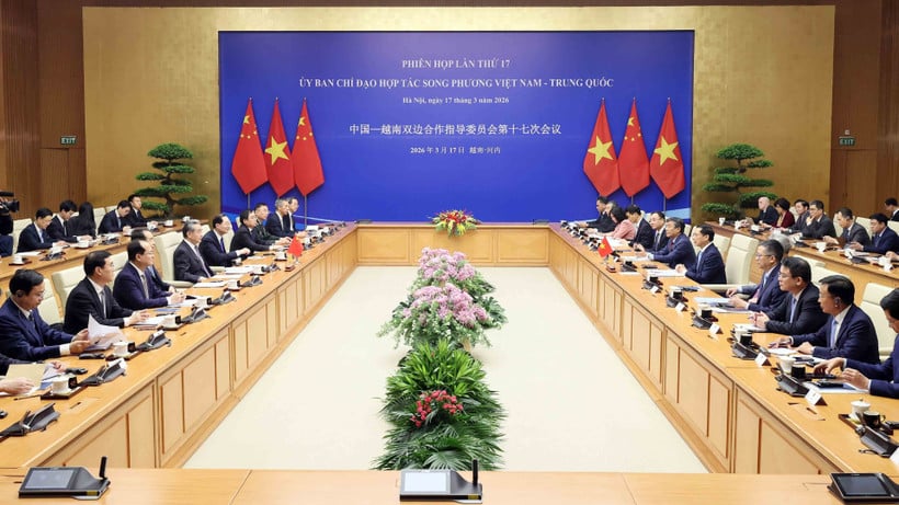 ベトナム・中国二国間協力運営委員会の第17回会合。（写真：ベトナム通信社）