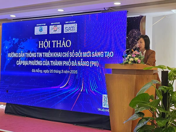 Workshop Hội thảo “Hướng dẫn thông tin triển khai chỉ số đổi mới sáng tạo cấp địa phương (PII) của thành phố Đà Nẵng.